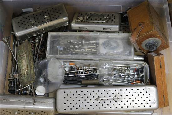 A large collection of medical equipment